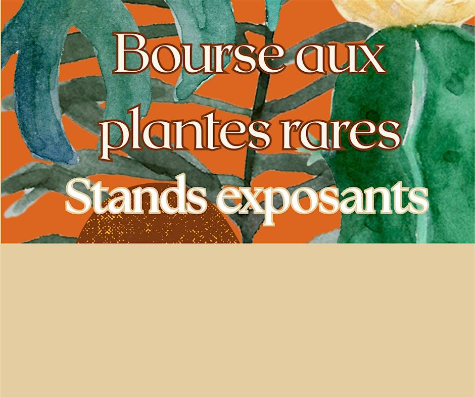 Bourse aux plantes rares - Stands exposants