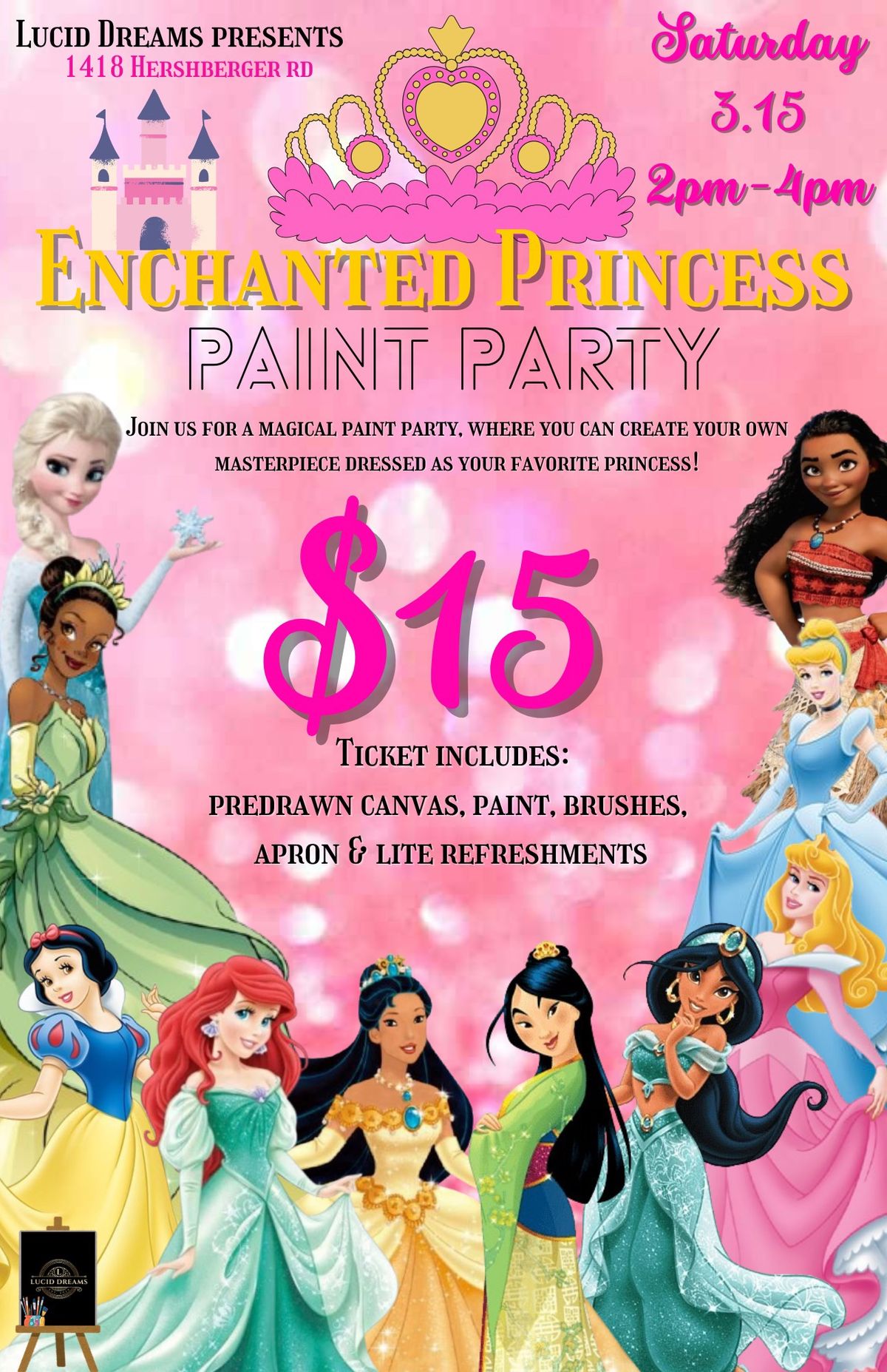 Enchanted Princess Paint Party