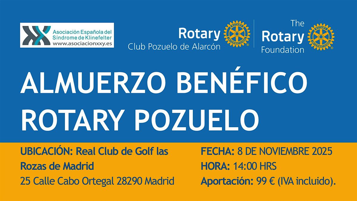 Almuerzo Ben\u00e9fico Rotary Pozuelo