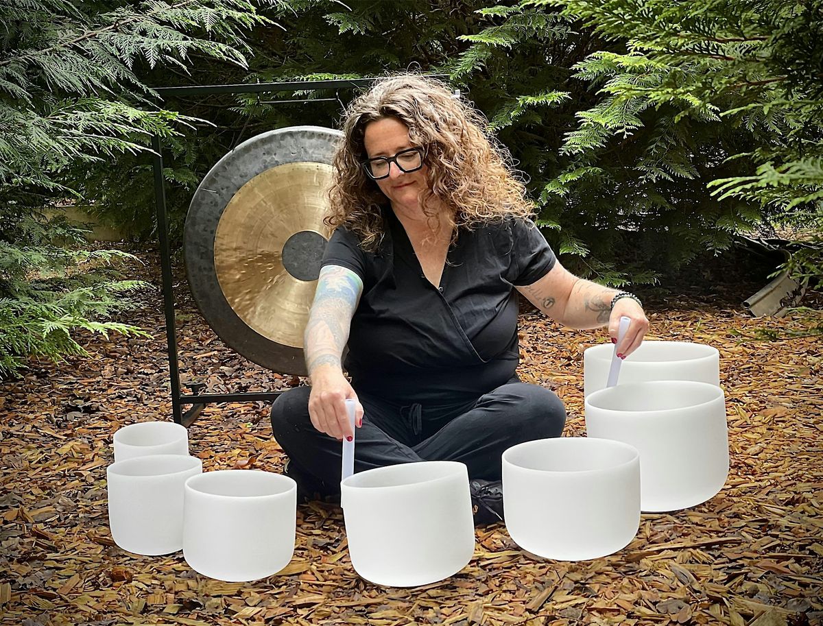 An Outdoor, Sunset Sound Bath Welcoming Fall
