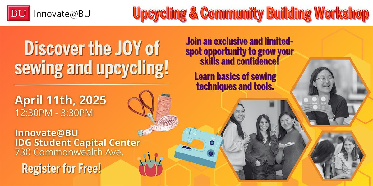 Exclusive w\/ Limited SPOTS: UpCycling & Community Building Workshop!