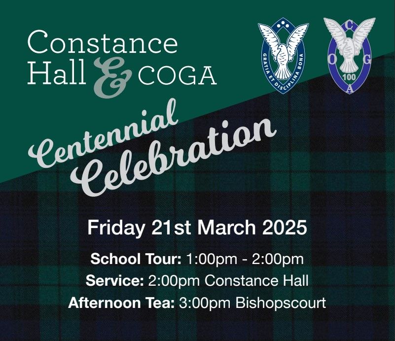 Centenary of Constance Hall & COGA