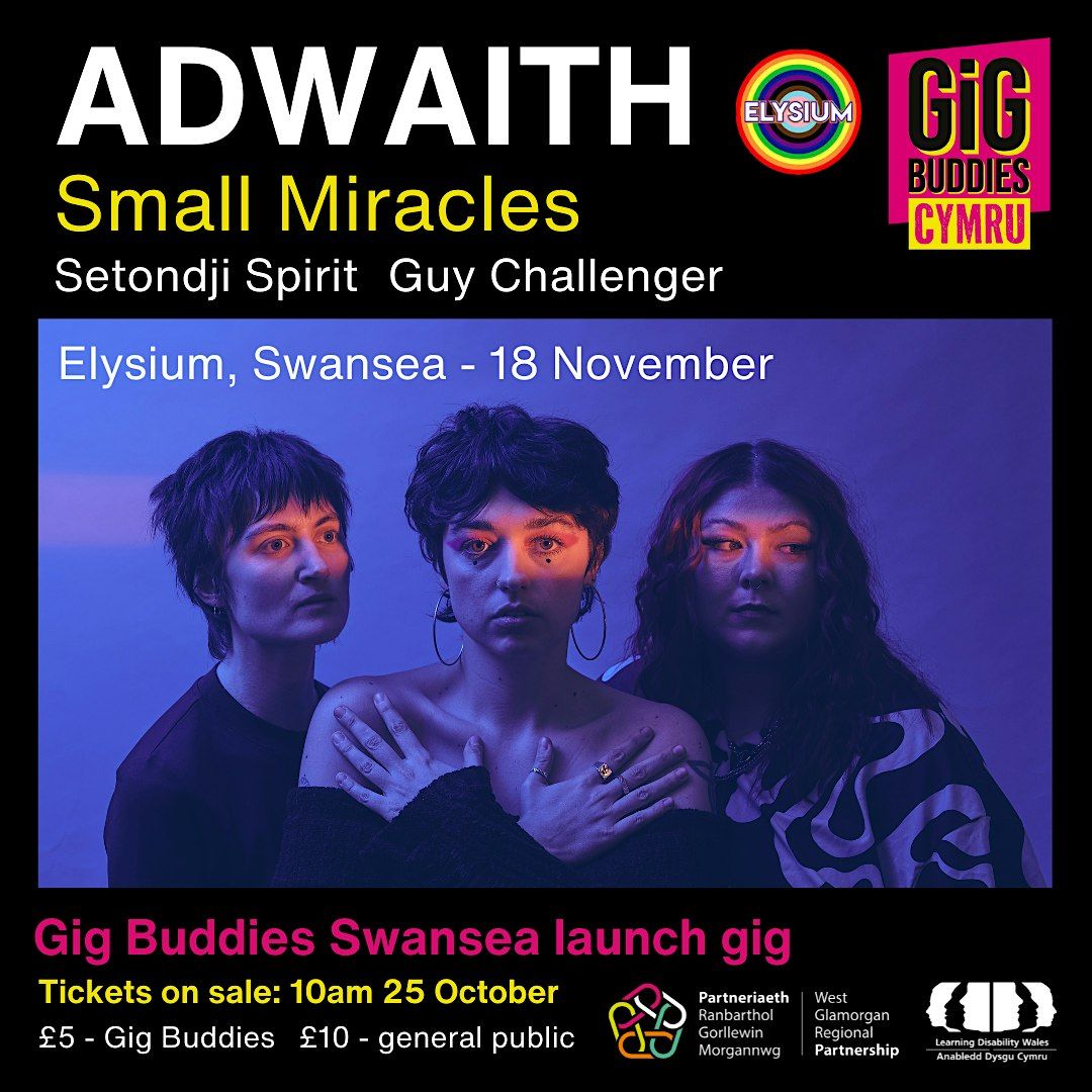 Gig Buddies Swansea Launch feat. Adwaith + Small Miracles + more