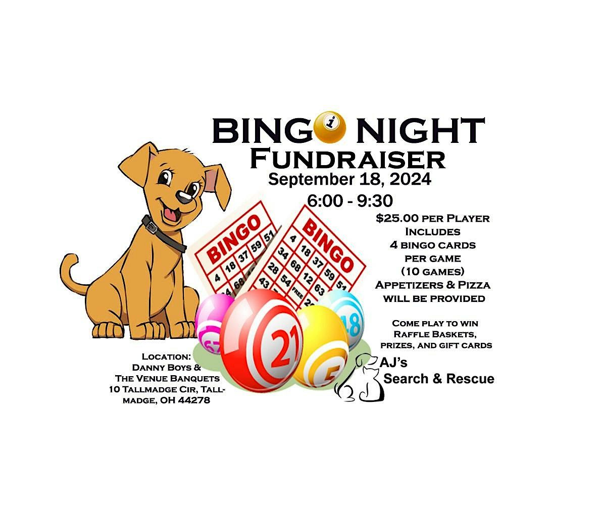 All Seasons 2025 Bingo Night Fundraiser