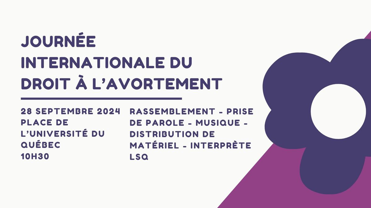 Journ\u00e9e internationale du droit \u00e0 l\u2019avortement \ud83d\udce2