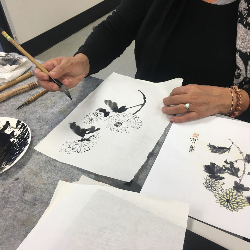 Sumi-E Floral Thursday Beginners ONLY classes