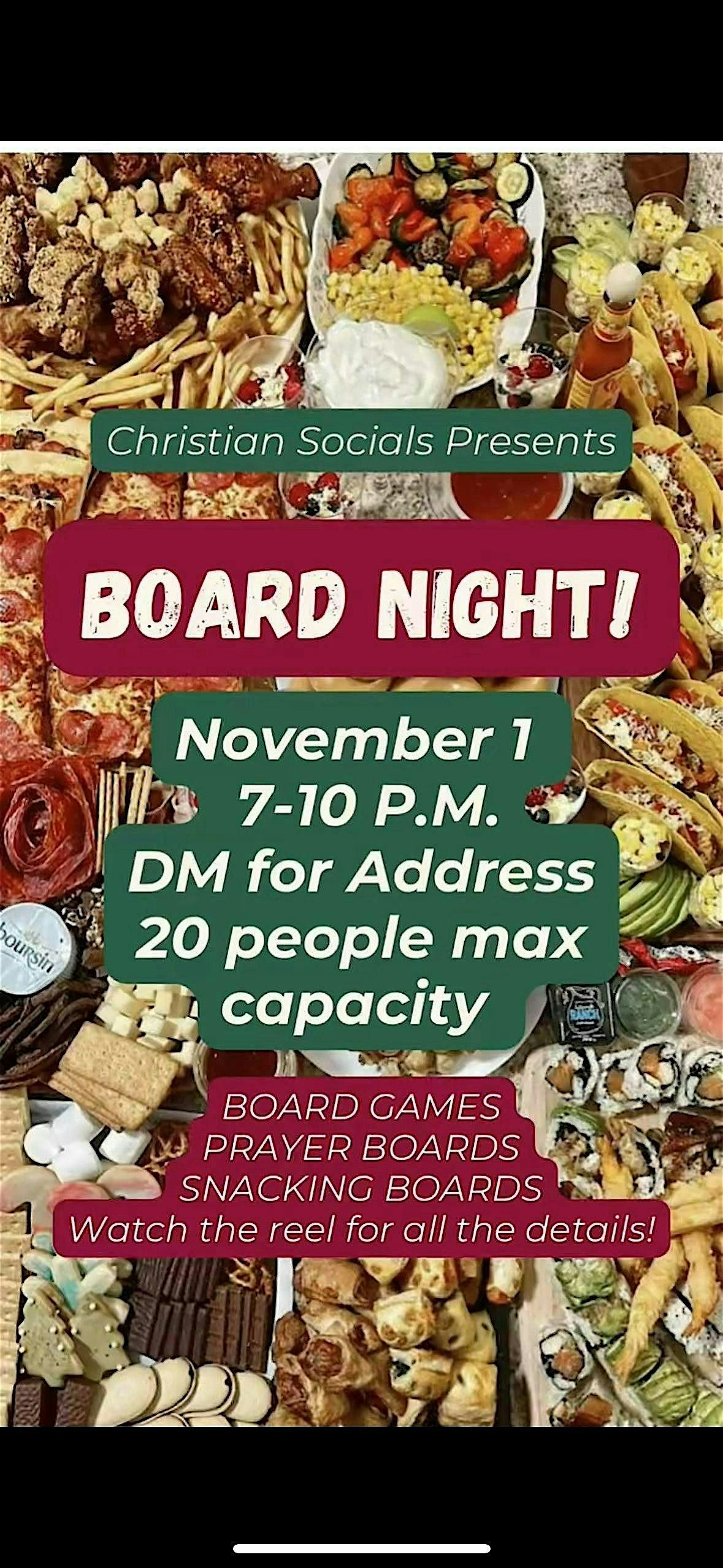 Boards Night - Christian Young Professionals