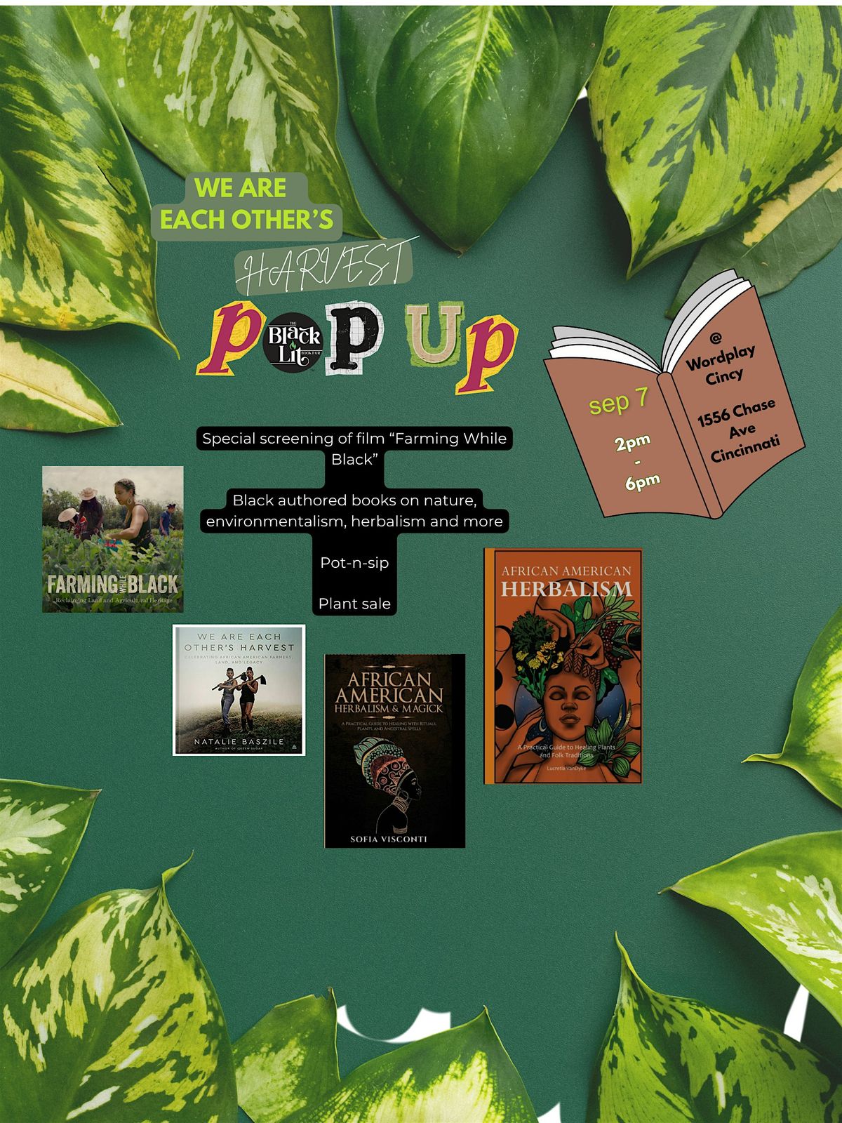 \u201cWe are each other\u2019s harvest\u201d Pop up Bookfair