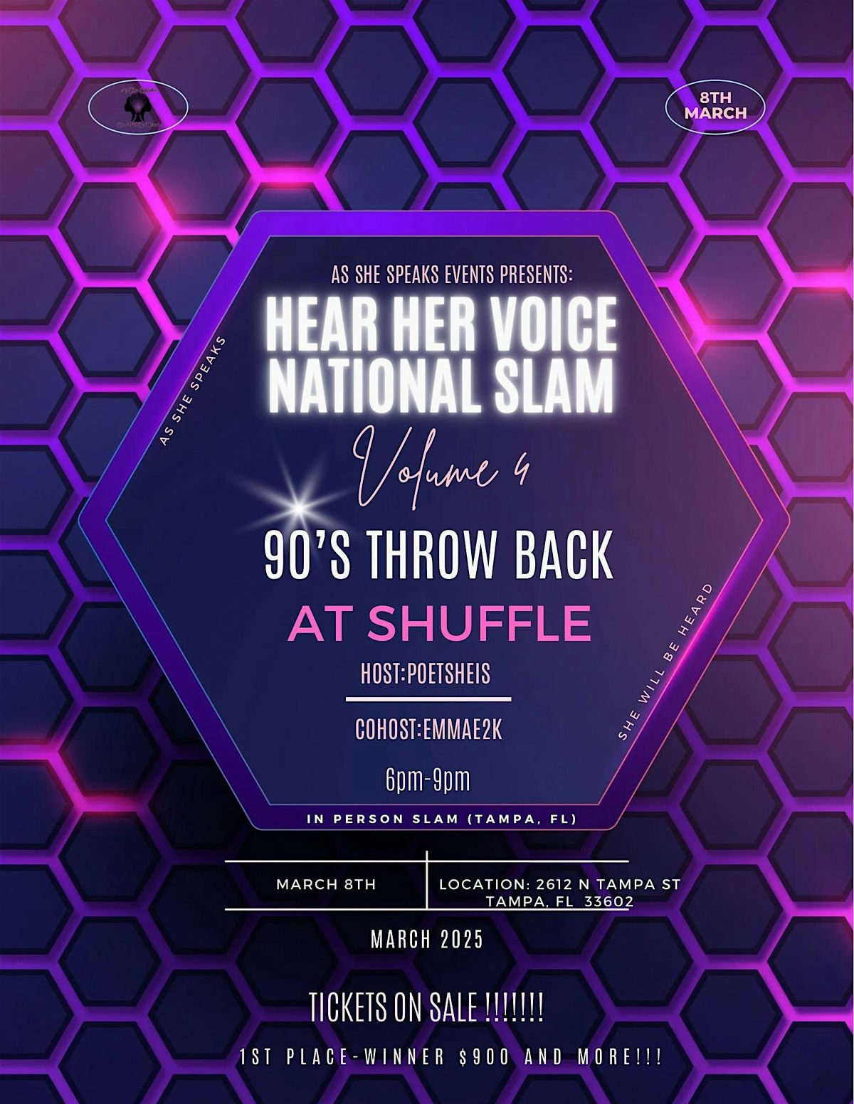 As She Speaks Open Mic Presents: Hear Her Voice National Slam Volume 4