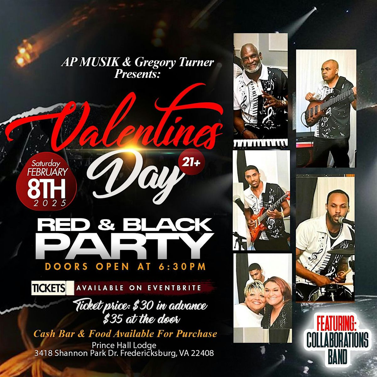 AP MUSIK & Gregory Turner Presents:  VALENTINES DAY RED & BLACK PARTY