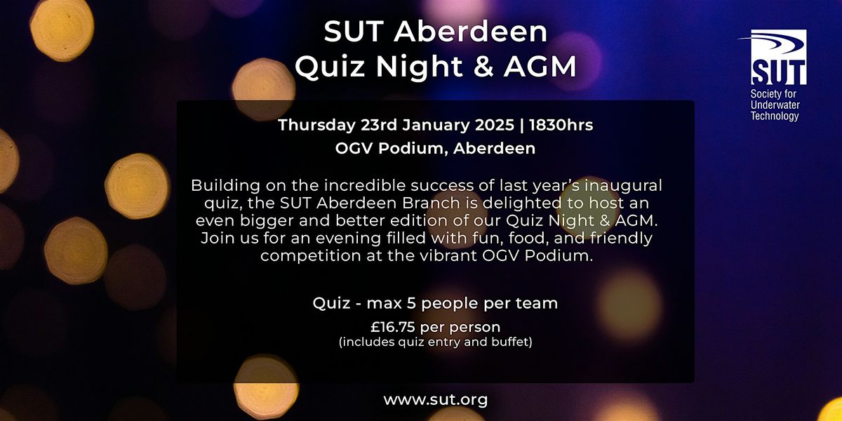 Aberdeen Quiz Night & AGM