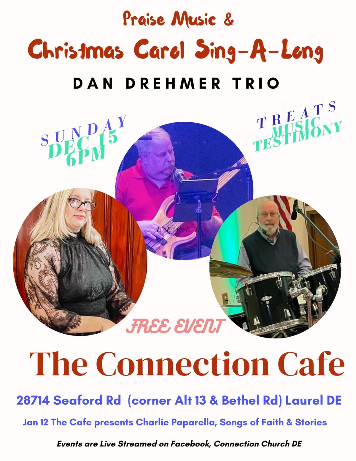 Dan Drehmer Trio - Christmas Carol sing -A-long  