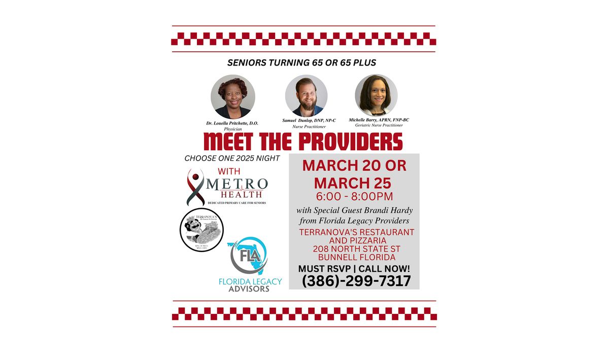 Meet the Providers with MetroHealth at Terranova Pizzeria