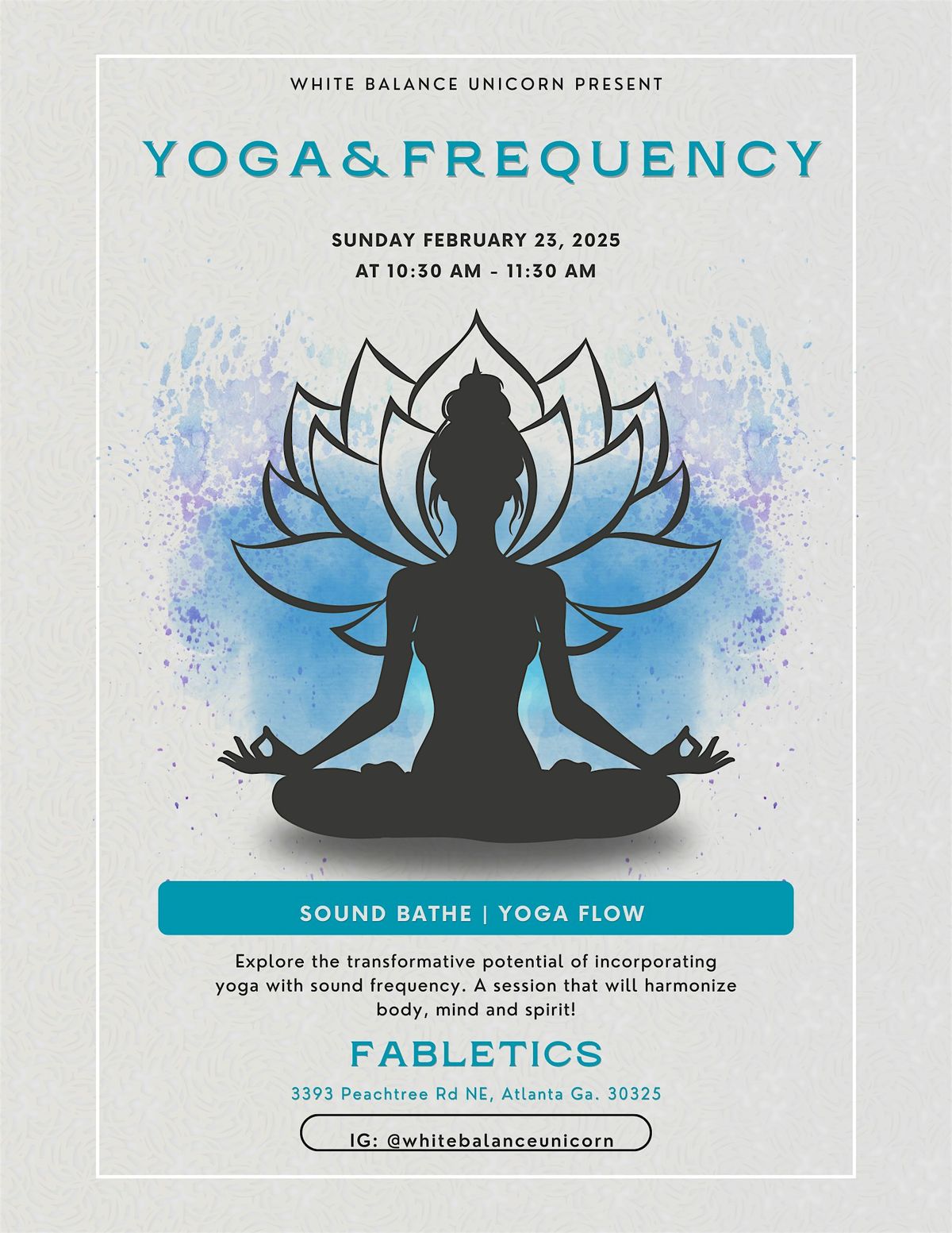 YOGA FLOW & FREQUENCY | \u201cFlowing with the frequency\u201d