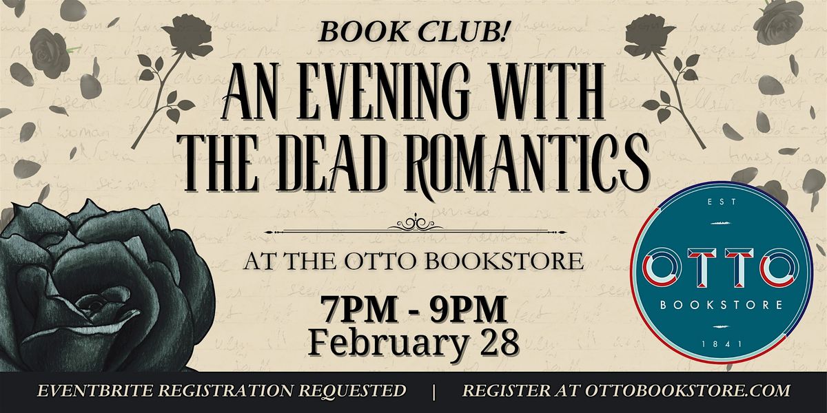 An Evening with The Dead Romantics \u2013 Special Book Club Event