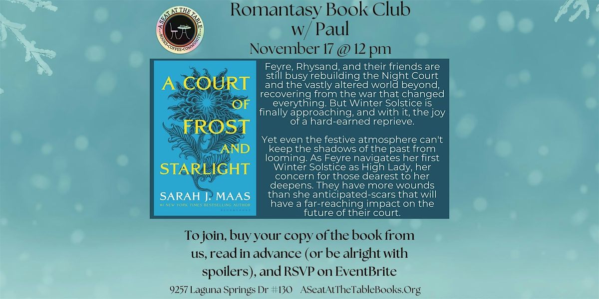 Romantasy Book Club w\/ Paul: A Court of Frost and Starlight