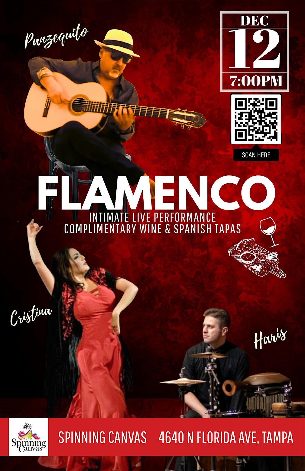 Flamenco Journey with Jos\u00e9 Cort\u00e9s Arana \u201cPanzekito Jr.\u201d trio