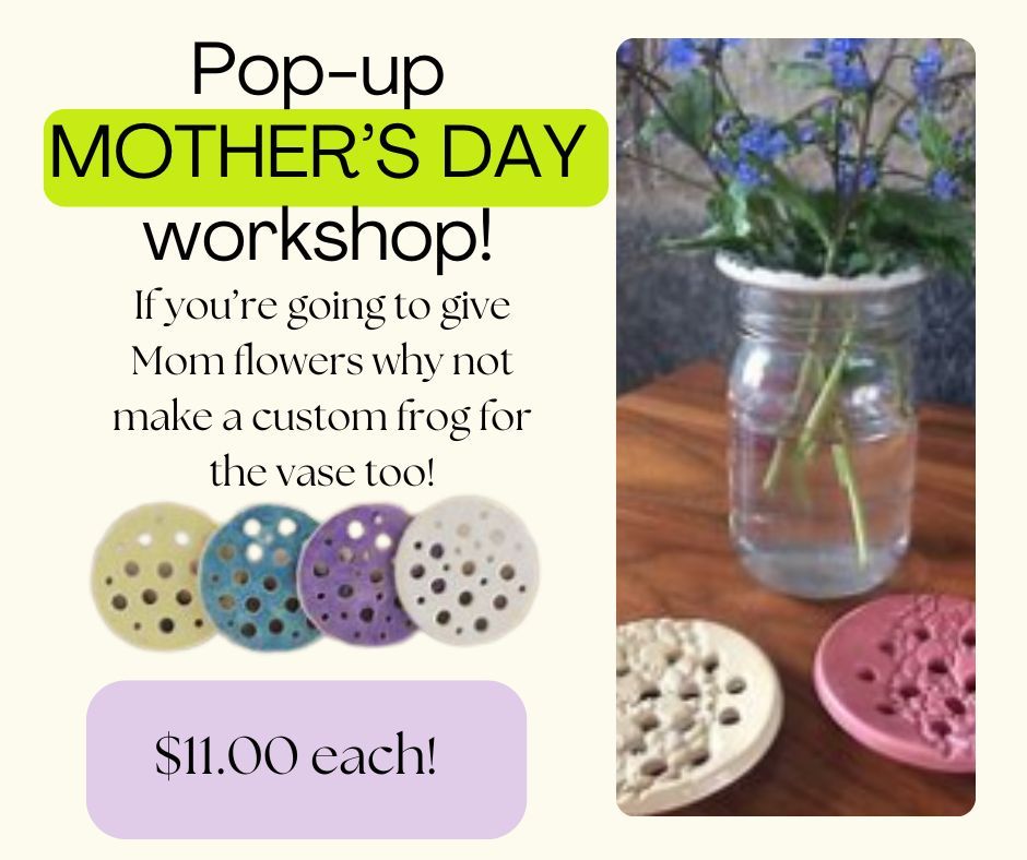Ceramic Vase Frogs for Mother's Day