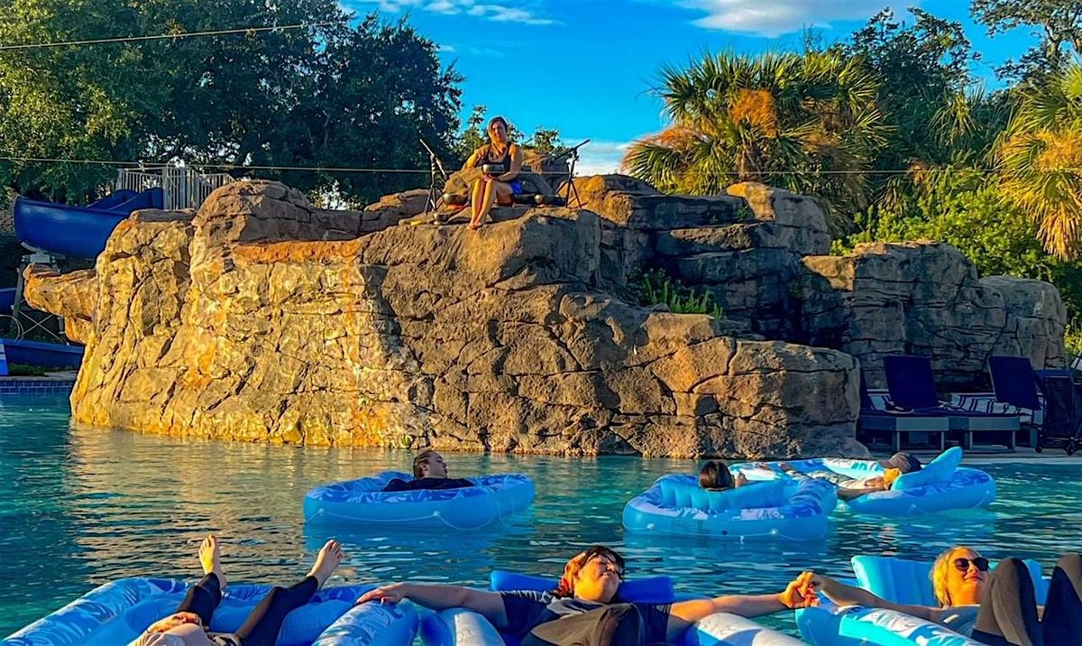 Floating Sound Bowl Meditation - Outdoor Pool