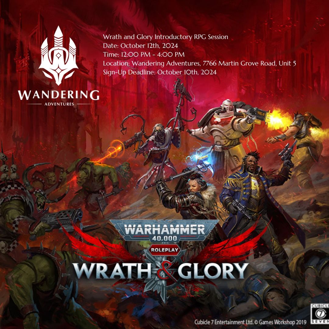 Introductory Wrath and Glory RPG Session