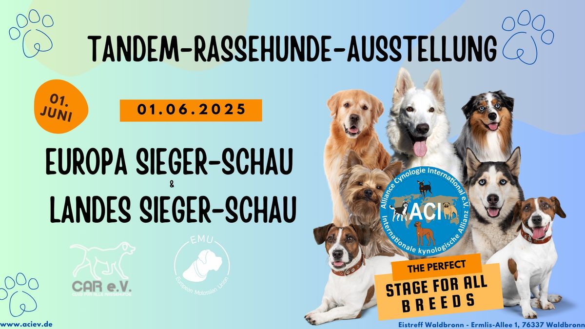 Rassehunde-Ausstellungen Europa Sieger Schau & Landes Sieger Schau