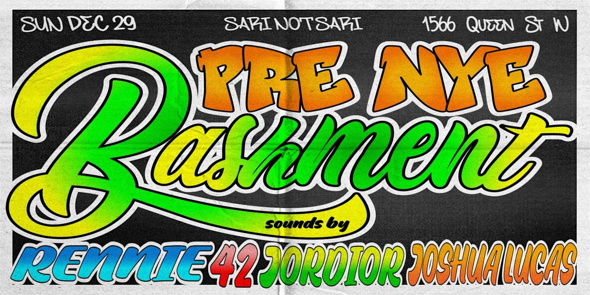 DJ Rennie Presents: Pre NYE Bashment, Sari Not Sari, Toronto, 29 ...