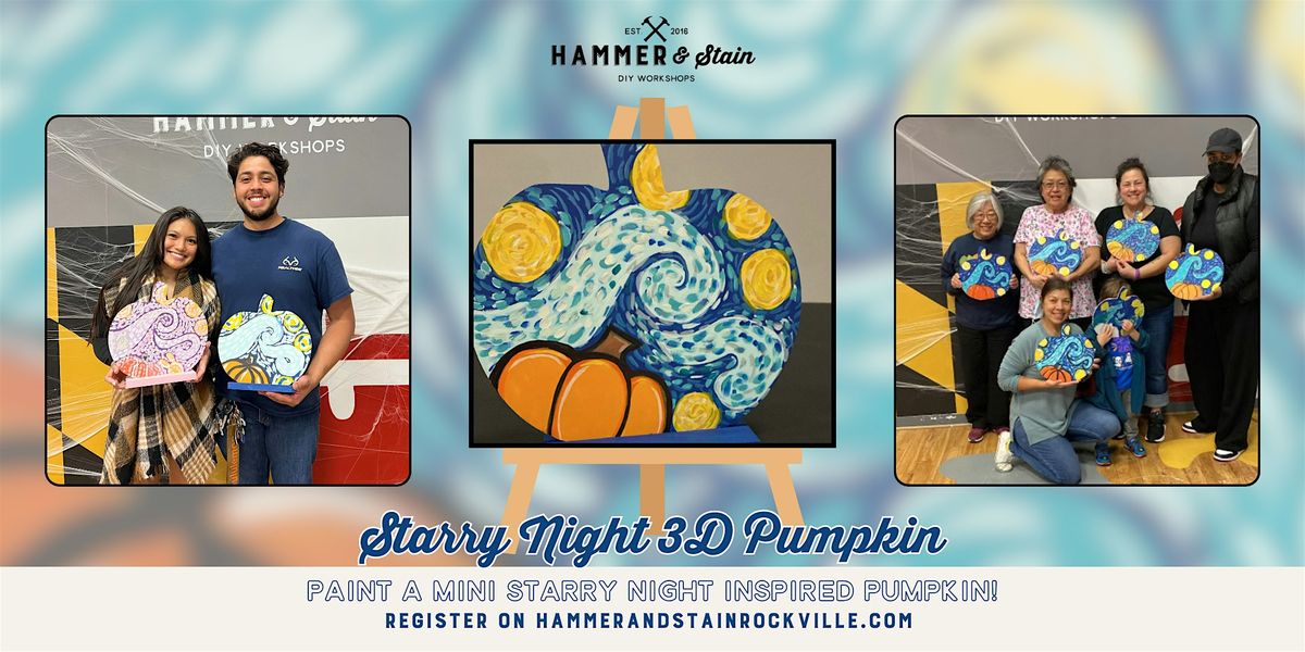 Hammer & Stain Rockville Mini Starry Night Wooden Pumpkin Workshop!