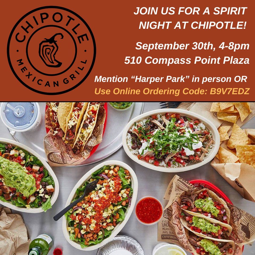 Chipotle Spirit Night!