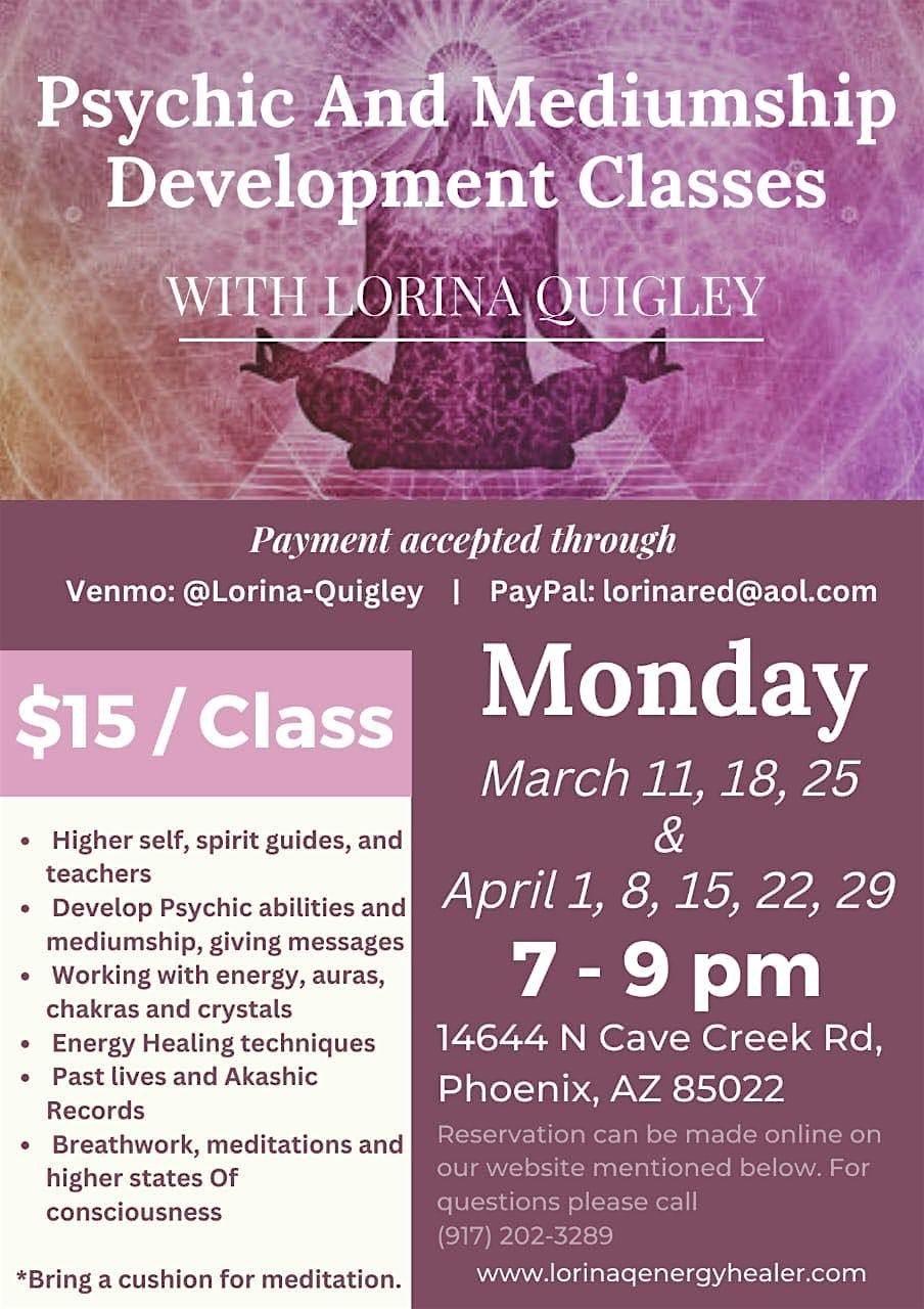 Psychic and Mediumship Development Class