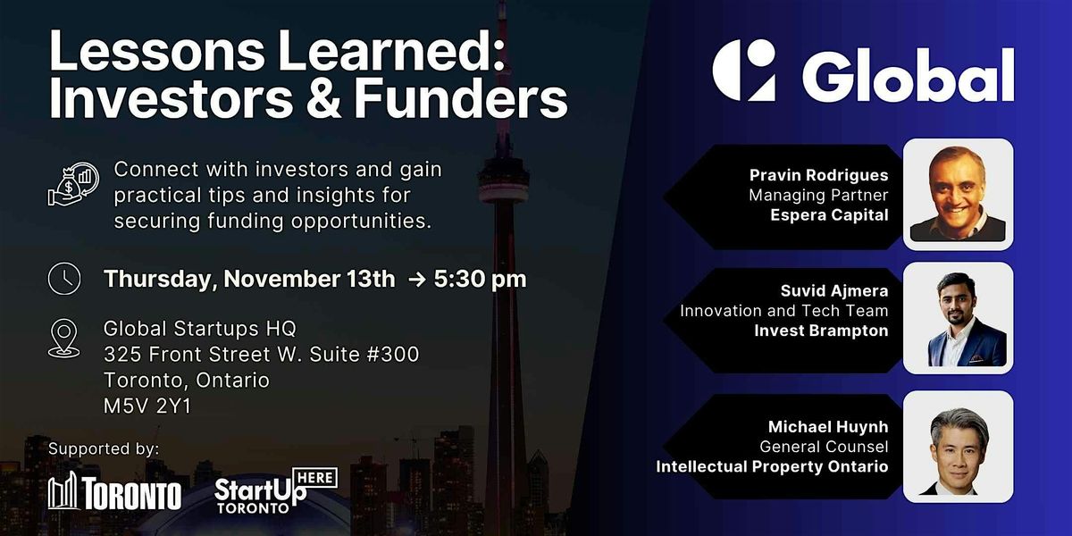 Lessons Learned | Investors & Funders