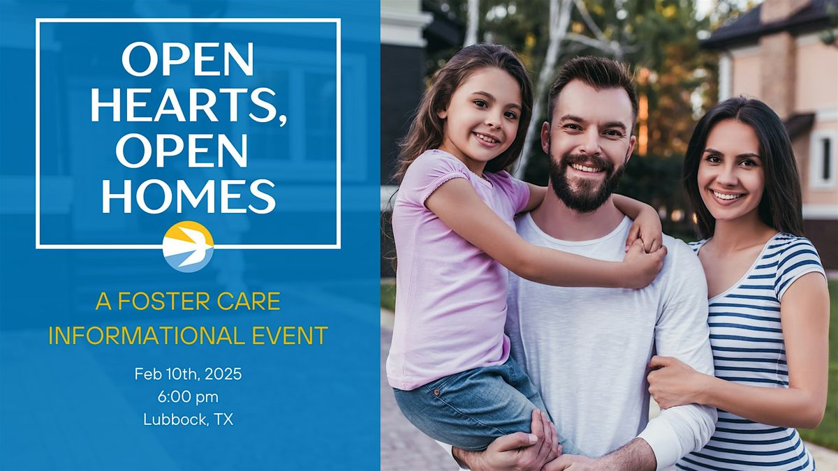 Open Hearts, Open Homes: A Foster Care Informational Event