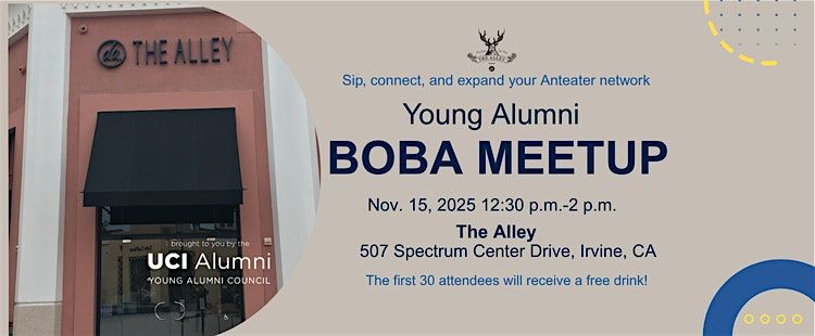Young Alumni Anteater Meetup: Boba at The Alley