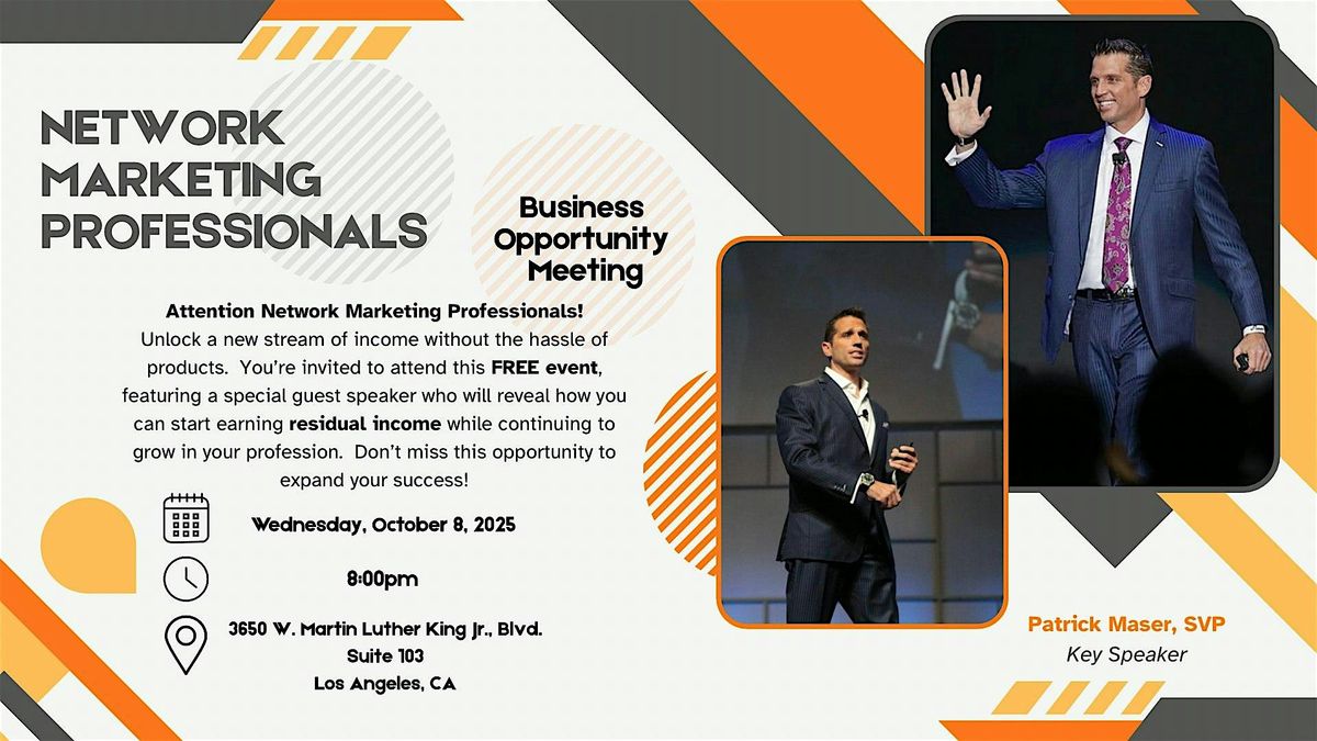 Wealth Building Opportunity with Senior Vice President Patrick Maser!