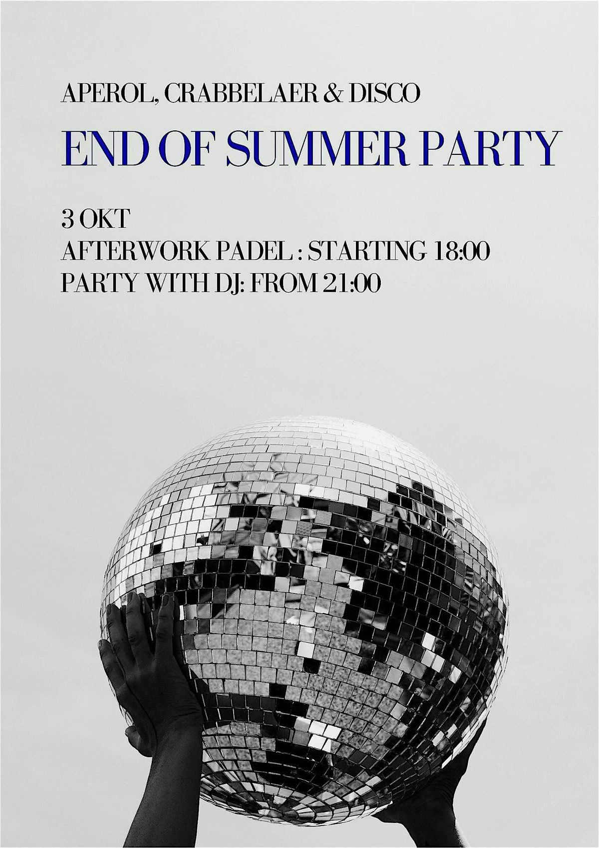 Padel9000 afterwork padel  & Party. \u00ab End of summer! \u00bb