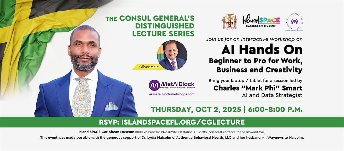 Consul General's Distinguished Lecture Series: AI Hands On