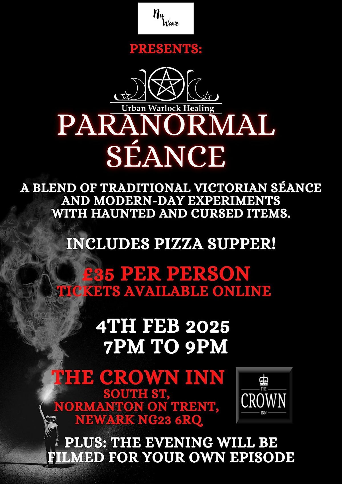 Urban Warlock Healings Paranormal S\u00e9ance @ The Crown Inn