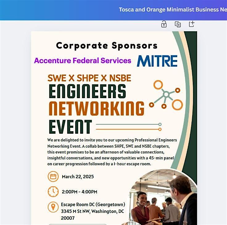 Professional Engineers Networking Panel and Team Event