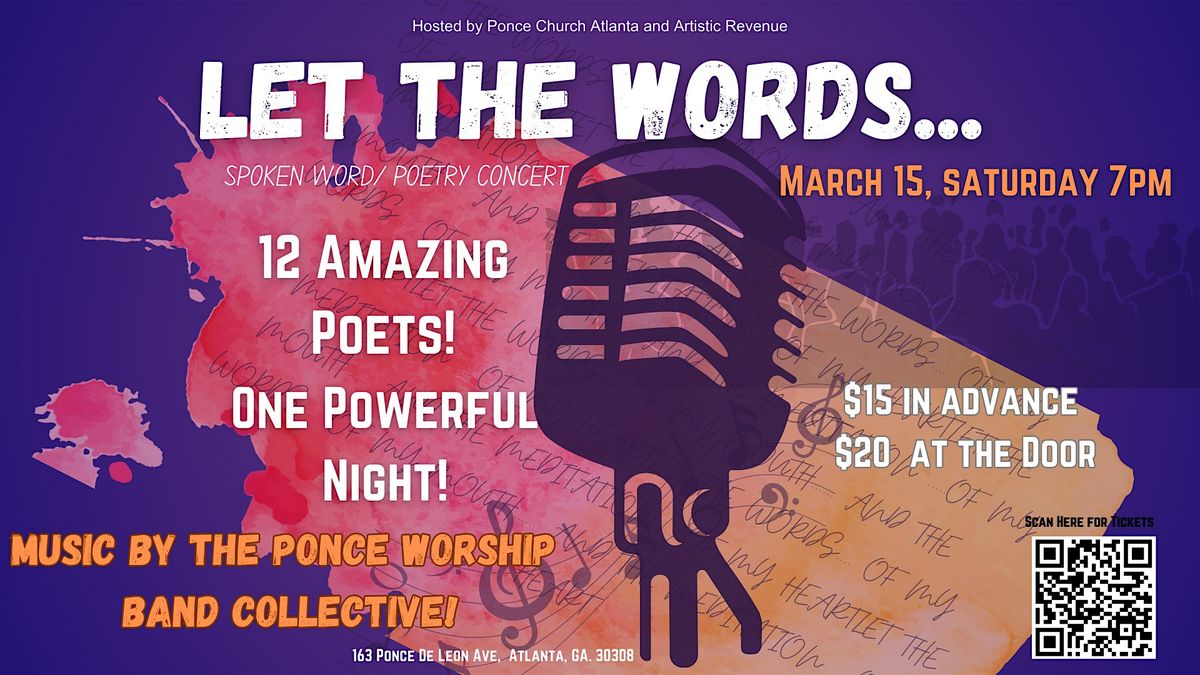 LET THE WORDS... Spoken Word\/Poetry Concert