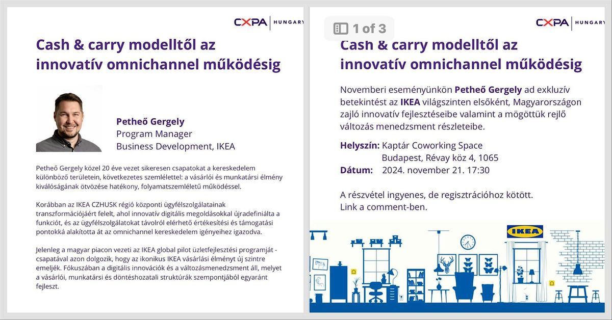 CXPA Hungary Meetup - Pethe\u0151 Gergely, IKEA