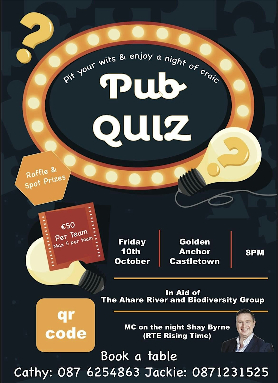 Pub Quiz In Aid of the Ahare River and Biodiversity Group