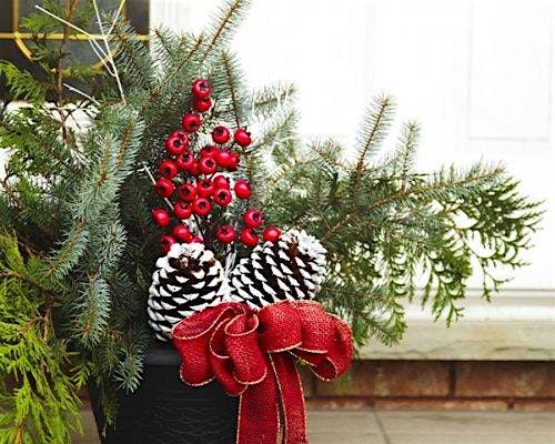 Craft your own Winter Wonderland Porch Pot!
