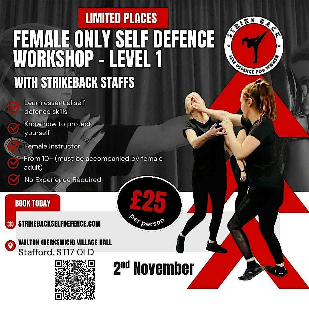 Female Only Self Defence Level 1 Workshop