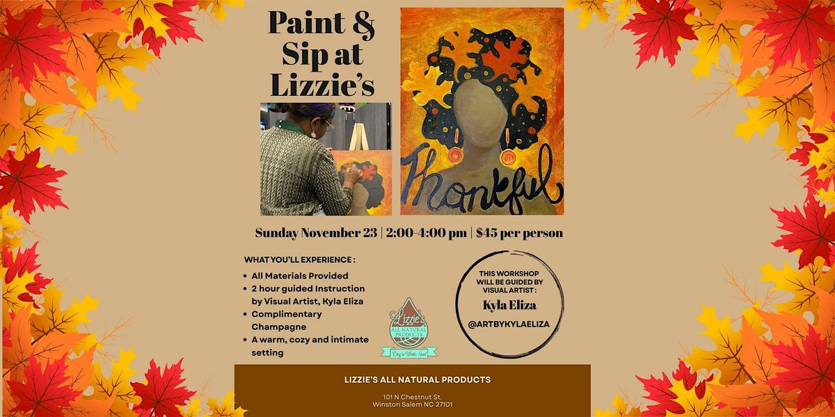 Paint & Sip at Lizzie\u2019s