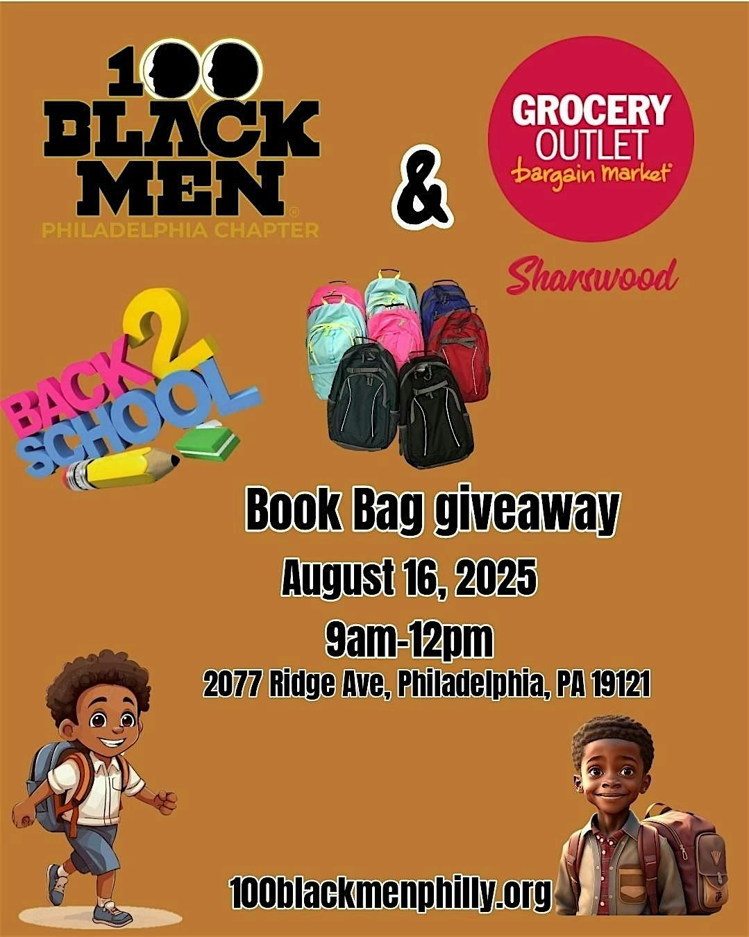 100 Black Men Philadelphia Bookbag Giveaway!