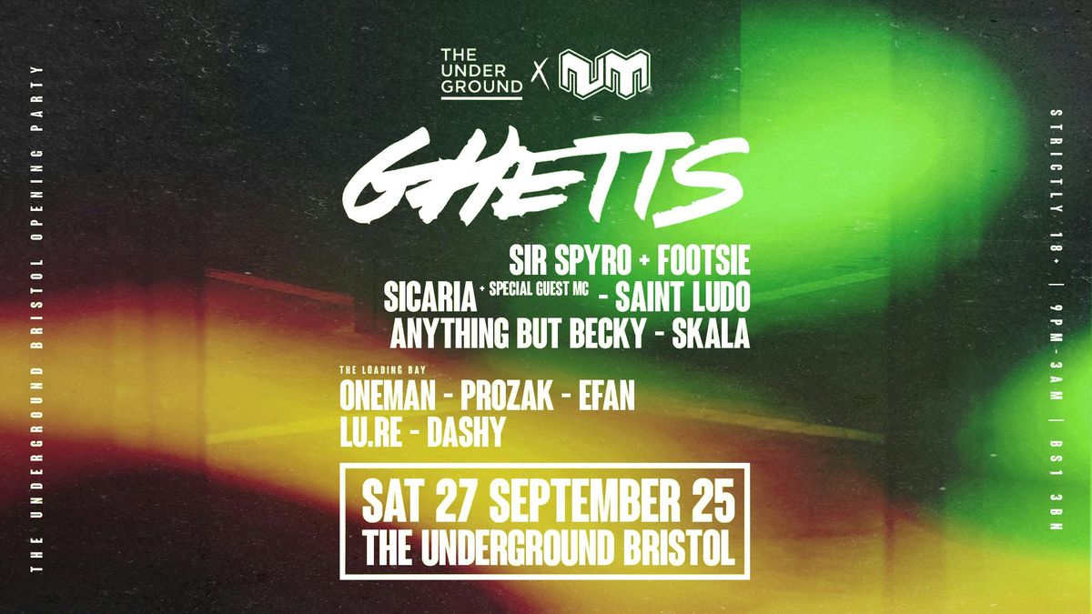 Ghetts &amp; More \u2022 The Underground Bristol