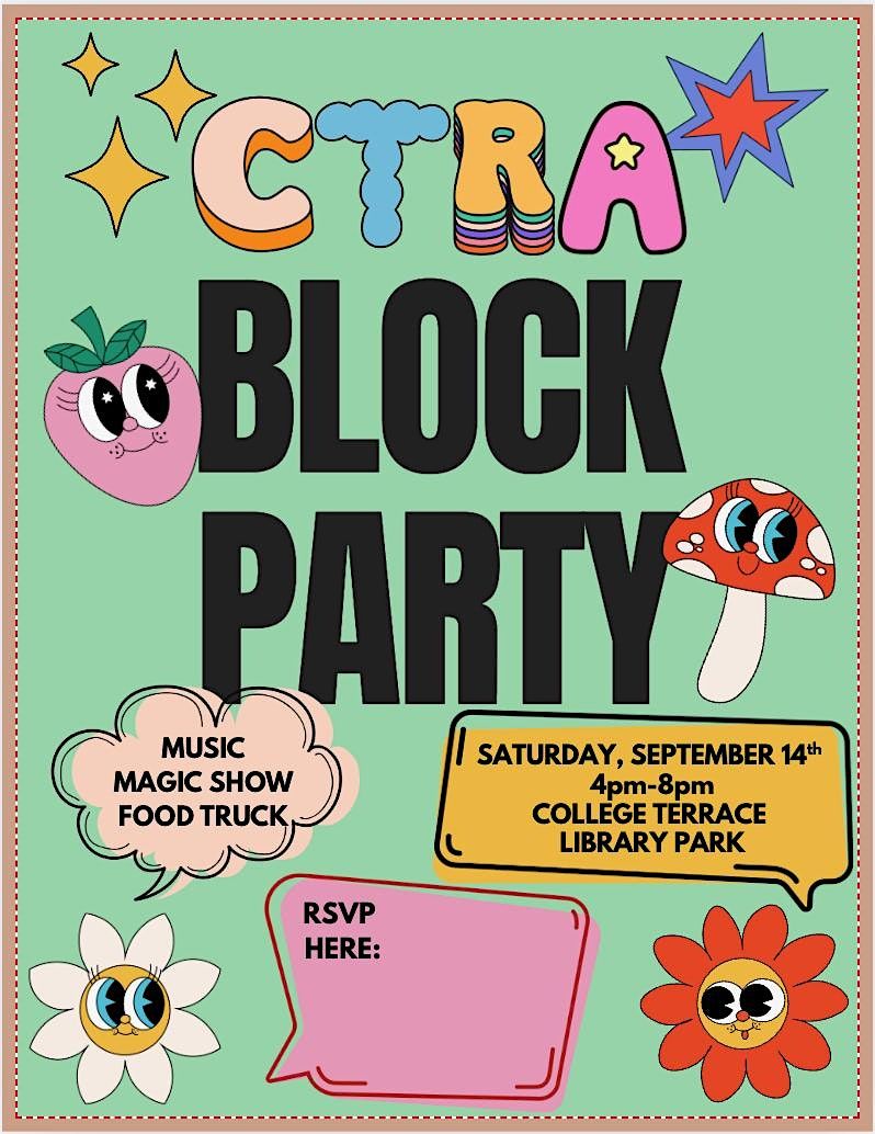 2025 College Terrace Annual Block Party