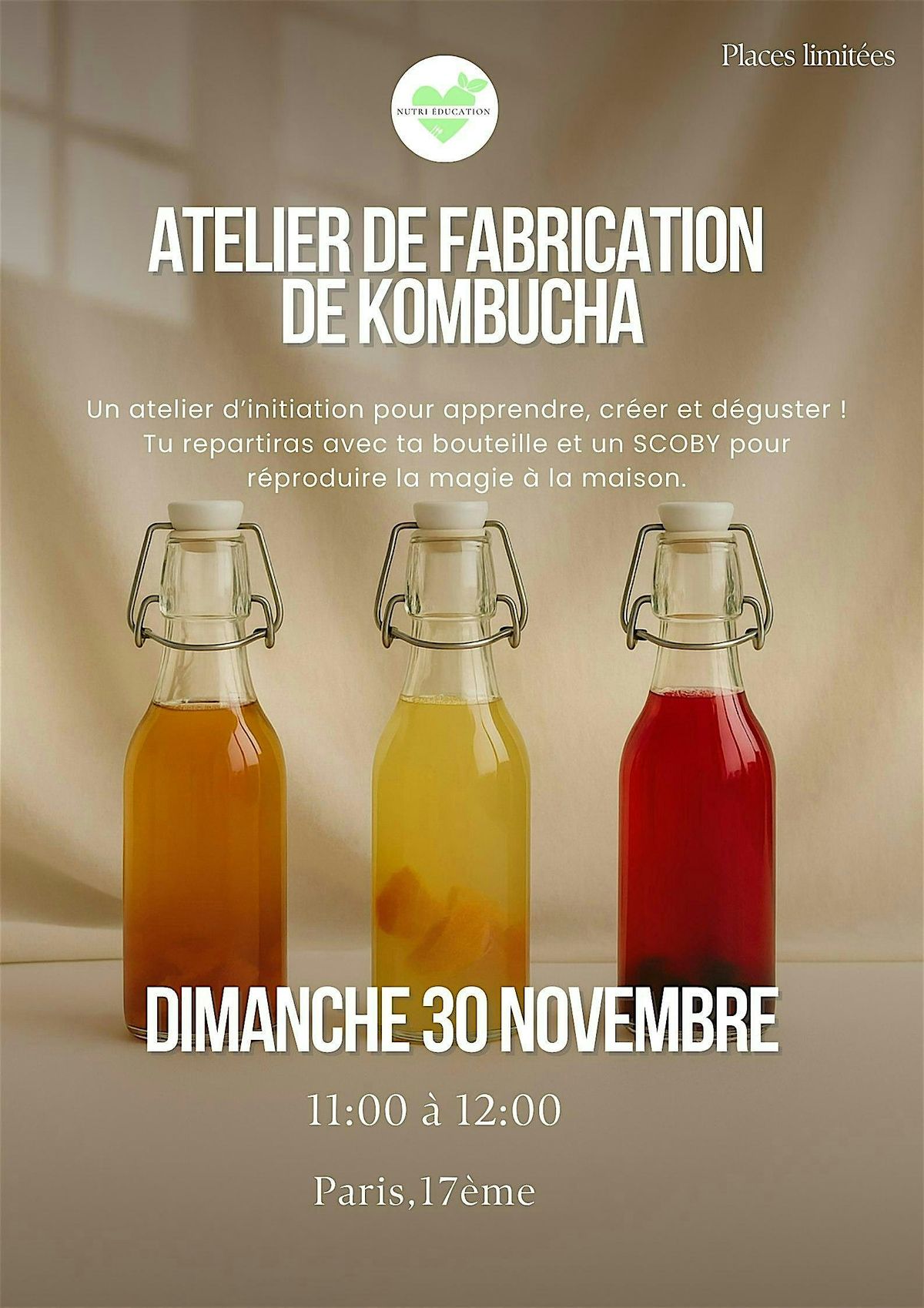 Atelier de fabrication de kombucha