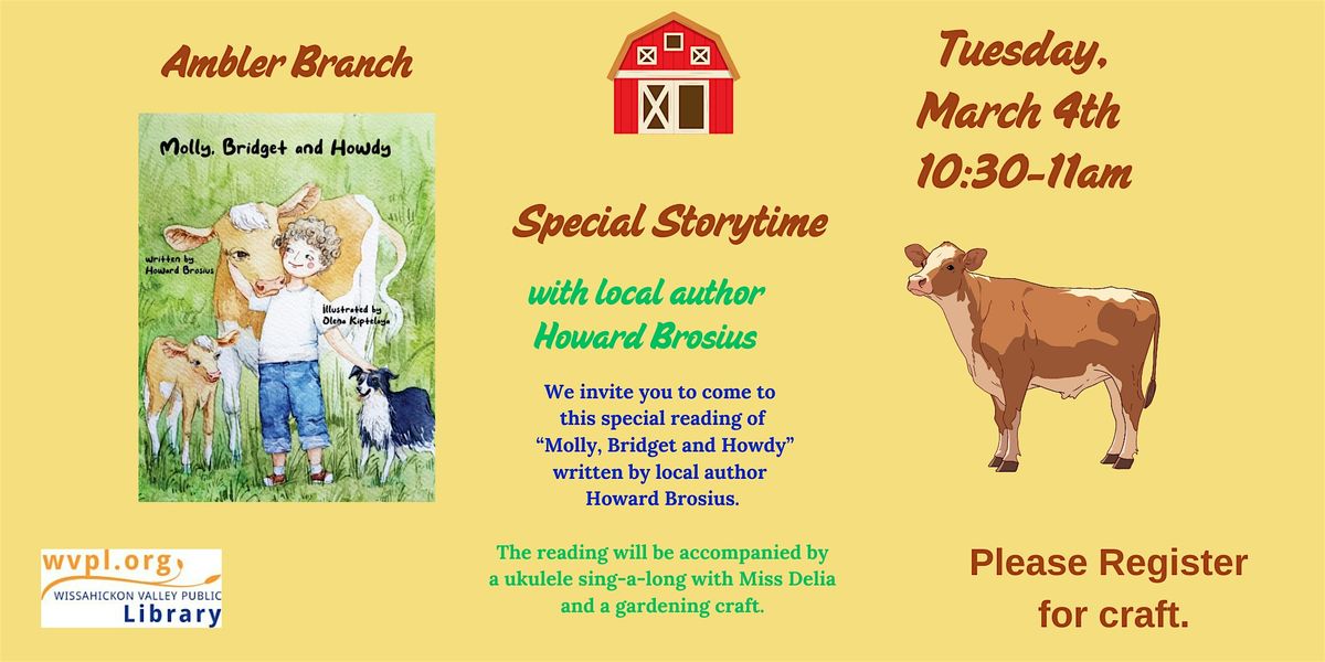 Local Author Storytime with Howard Brosius