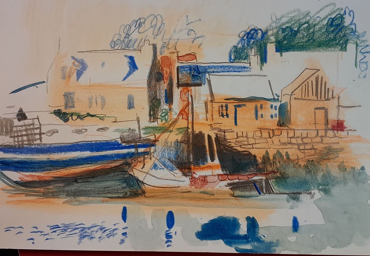 Sketching In Cromarty 