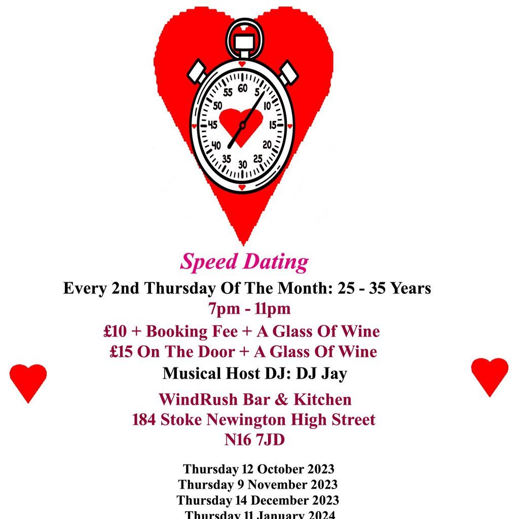Speed dating.  25-35 years. Thursday